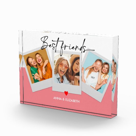 Besties BESTE FREUNDIN Foto Collage Custom Gift He (Rechts)