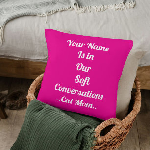 Besties BESTE FREUNDIN Katzen Mama Benutzerdefinie Kissen