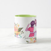 Besties BESTE FREUNDIN Niedlich Illustration Tasse (Zentrum)