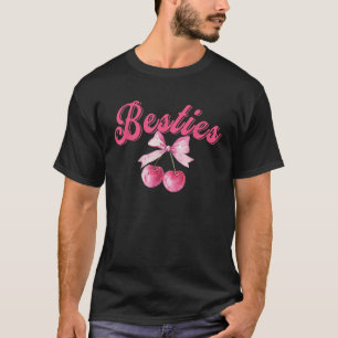 Besties BESTE FREUNDIN niedliche Rosa Kirsche und  T-Shirt