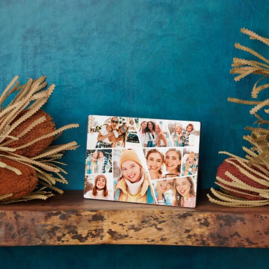 Besties Bestfriends Modern Simple 9 Images Collage Fotoplatte (Seite)