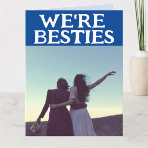 BESTIES BFF WIE LUCY & ETHEL HALLO GRUßKARTE KARTE