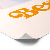 Besties | Boho Retro Sun und Foto Die besten Freun Poster (Ecke)