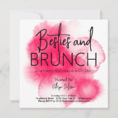 Besties & Brunch Personalisiert Einladung (Vorderseite)