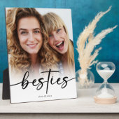 Besties Calligraphy Script Names Foto Fotoplatte (Seite)