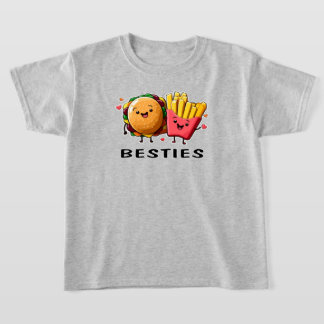 Besties Cheeseburger and Friends Best Friends T-Shirt