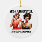 Besties Christmas Ornament Funny (Hinten)