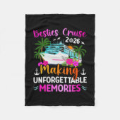 Besties Cruise Trip 2026 Making Memories Besties C Fleecedecke (Vorderseite)