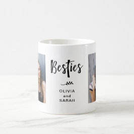 Besties | Die besten Freunde Zwei Fotos und Modern Kaffeetasse