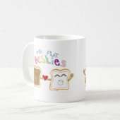 besties Erdnussbutterflaum Kaffeetasse (Vorderseite Links)