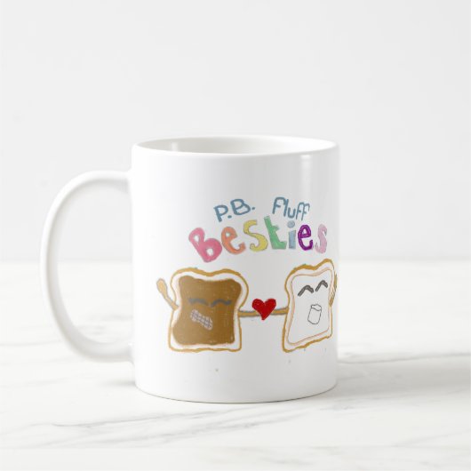 besties Erdnussbutterflaum Kaffeetasse (Links)