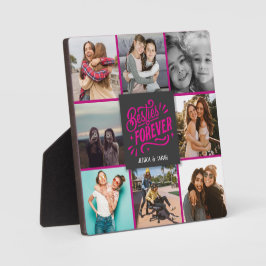 Besties ewig heiß rosa Text 8 Foto Collage Fotoplatte