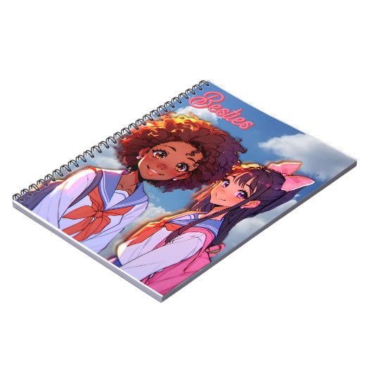 Besties First Day At School Notizblock (Linke Seite)