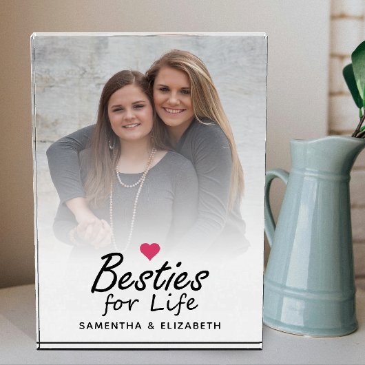 Besties for Life Modern Script Best Friends Foto