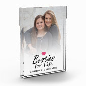Besties for Life Modern Script Best Friends Foto (Links)