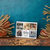 Besties for Life Script Best Friends Foto Collage Fotoplatte (Seite)