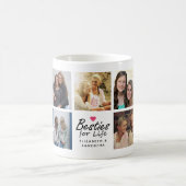 Besties for Life Script Best Friends Foto Collage Kaffeetasse (Mittel)