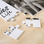 Besties for Life Script Best Friends Foto Collage Puzzle (Seite)