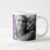 Besties Forellenherz zwei Fotos Brauch Jumbo-Tasse (Rechts)