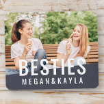 Besties Forever Best Friends BESTE FREUNDIN Modern<br><div class="desc">Dieses einfache und moderne Design besteht aus serifenloser Typografie. Fügen Sie benutzerdefinierte Foto von Ihnen und Ihrem besten Freund.</div>
