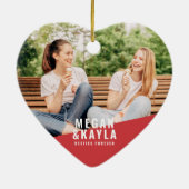 Besties Forever Best Friends BESTE FREUNDIN Modern Keramik Ornament (Hinten)