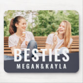 Besties Forever Best Friends BESTE FREUNDIN Modern Mousepad (Vorne)