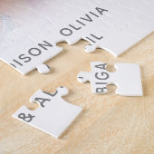 Besties Forever Best Friends Script Foto Puzzle (Seite)