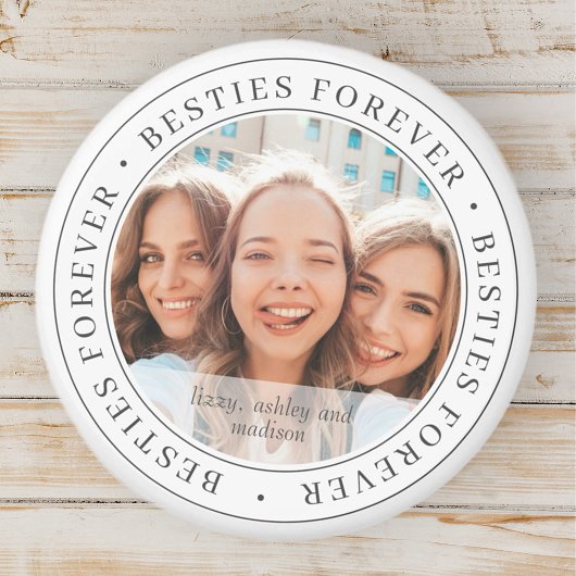 Besties Forever BESTE FREUNDIN Einfaches modernes Magnet