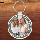 Besties Forever BESTE FREUNDIN Einfaches modernes Schlüsselanhänger (Vorderseite)