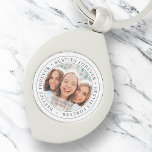 Besties Forever BESTE FREUNDIN Einfaches modernes  Schlüsselanhänger<br><div class="desc">Dieses einfache und klassische Design besteht aus Serifentypografie und fügt ein benutzerdefiniertes Foto hinzu. "Besties Forever" umkreist das Foto Ihrer Freunde</div>