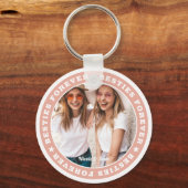 Besties Forever BESTE FREUNDIN Einfaches modernes  Schlüsselanhänger (Vorderseite)
