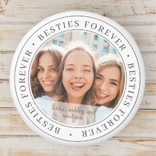 Besties Forever BESTE FREUNDIN Simple Modern Custo Magnet