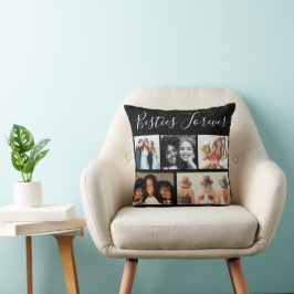 "Besties Forever Five Fotos Collage Kissen