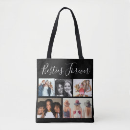 Besties Forever Five Fotos Collage Personalisiert Tasche