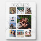 Besties Forever Foto Collage Fotoplatte (Vorderseite)