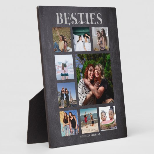 Besties Forever Foto Collage Fotoplatte (Seite)