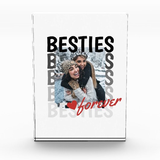 Besties Forever Foto Overlay Keepake (Vorderseite)