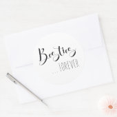 "Besties Forever" Friend Runder Aufkleber (Umschlag)