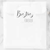 "Besties Forever" Friend Runder Aufkleber (Tasche)