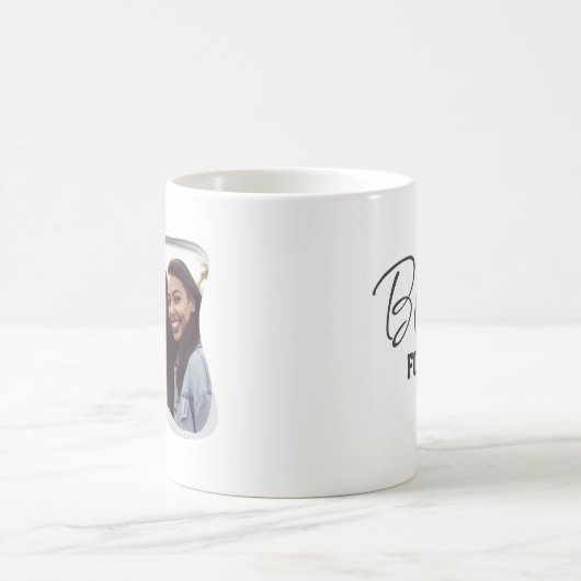 Besties Forever Modern Best Friends Foto Kaffeetasse (Mittel)