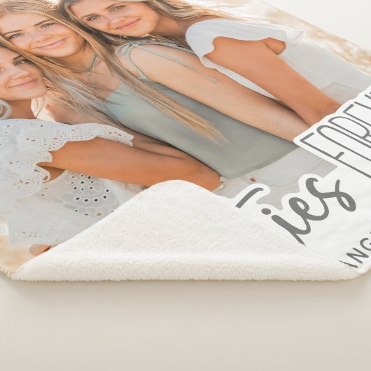 Besties Forever Modernes Custom Foto Beste Freunde Sherpadecke (3/4)