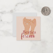 Besties Forever Notecard Mitteilungskarte (Vorderseite/Rückseite Beispiel)