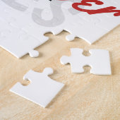 Besties Forever Ombre Typografy Foto Overlap Puzzle (Seite)