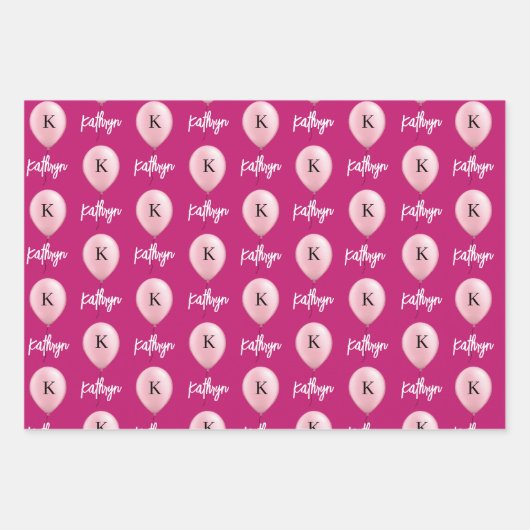 Besties Forever Personalisiert Geschenkpapier Set (Vorderseite 2)