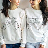 Besties Forever Pinky Versprechen Blume Custom Gif Sweatshirt