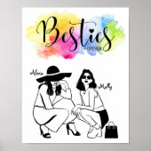 Besties Forever Poster/Best Friend Poster (Vorne)
