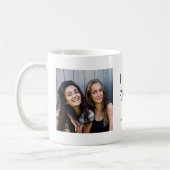 Besties Forever | Zwei handgeschriebene Fotos Kaffeetasse (Links)