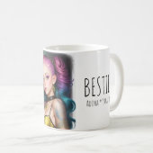Besties Foto Best Friends BESTE FREUNDIN Custom Ta Kaffeetasse (VorderseiteRechts)