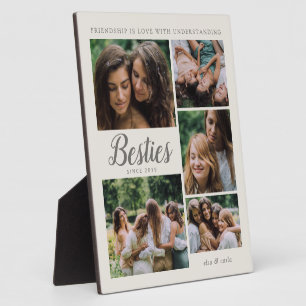 Besties Foto Collage Best Friend Friendship Quote Fotoplatte