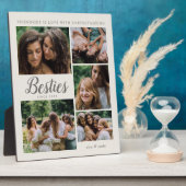 Besties Foto Collage Best Friend Friendship Quote Fotoplatte (Seite)
